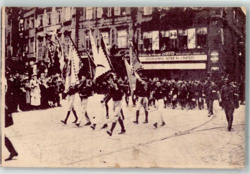 Prag 1920 Parade auf dem Altstätter Ring