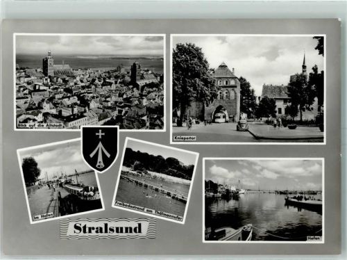 Stralsund Hafen Knieptor Thälmannufer Badestrand