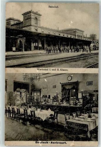 Avricourt 1914 Bahnhof