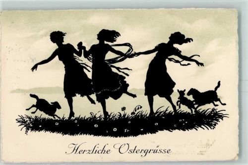 1930 Verlag Dondorf - Ostern Reigen der Frauen AK