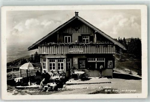 Lochau 1939 Gasthaus Pfänderspitzhütte Hüttenstempel