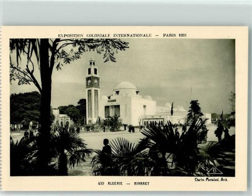 Paris Architekt Charles Montaland Exposition Coloniale Internationale 1931 Nr 439 Algerie Minaret