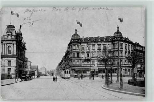 Mainz Bahnhofsplatz Straßenbahn Central-Hotel