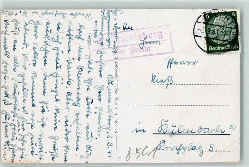 Feucht Landpoststempel Rummelsberg Anstalten Kirche Brüderhaus Erziehungsheim Erholungsheim Hospiz