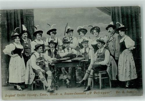 Defregger Possen Ensemble Zither Tracht
