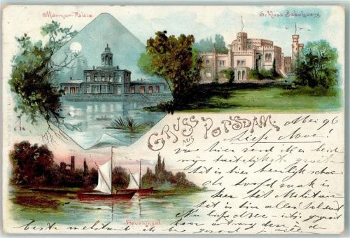 Potsdam Schloss Babelsberg Marmor-Palais Boot Pfaueninsel