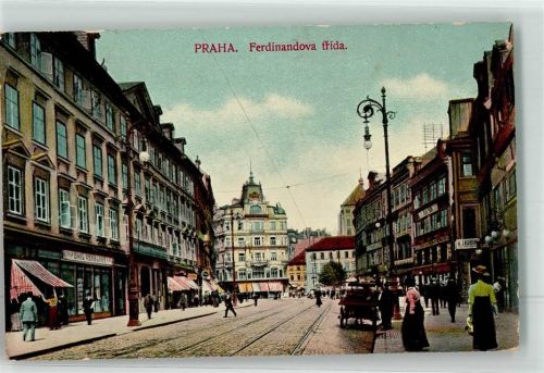 Prag 1910 Ferdinands Straße