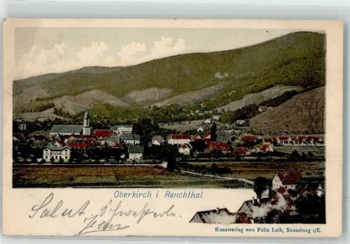 Oberkirch 1901 mit Kath. Kirche St.Cyriak