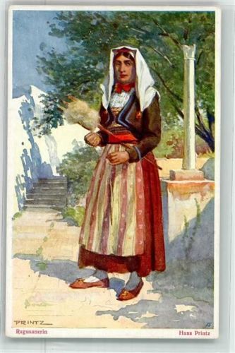 Dubrovnik Tracht sign. Hans Printz