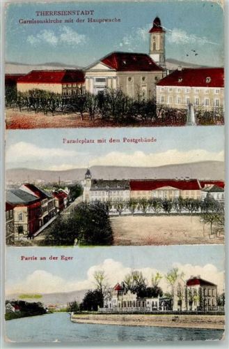 Terezin 1922 Garnisionskirche Postamt