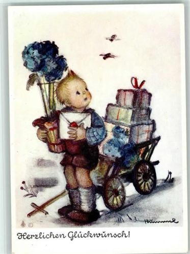 Nr. 5436 Verlag Josef Müller - gute Erhaltung Hummel Künstlerkarte