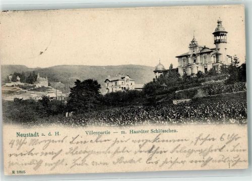 Neustadt 1907 Villenpartie Haardter Schlösschen