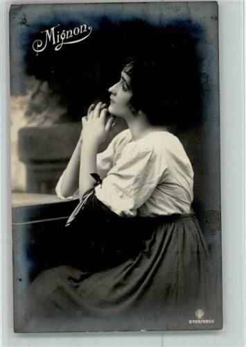 Serie 6799-6800 AK Mignon 1917 Foto AK