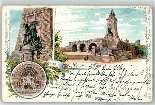 Kyffhäuser 1898 Kaiser Wilhelm I. Denkmal Barbarossa