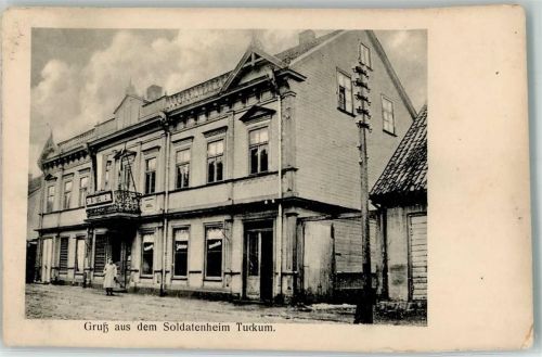 Tuckum Gasthaus Soldatenheim Foto AK
