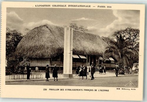 Tahiti 1931 Pavillon Franceais de l´Oceanie Ausstellung Paris 1931
