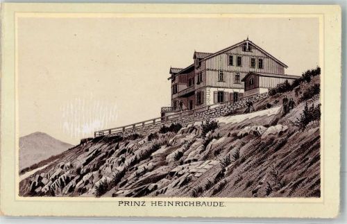 Prinz Heinrich Baude 1890 Lithographie Bildkarte