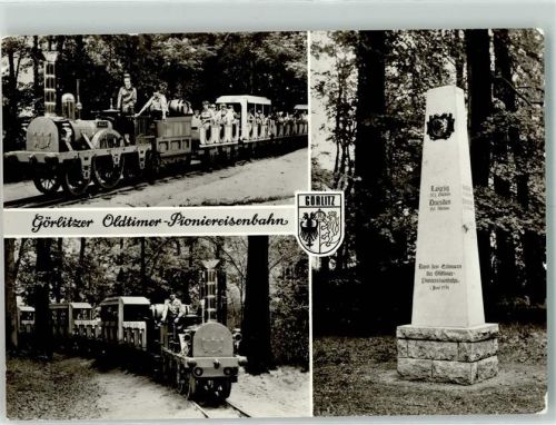 Görlitz 1977 Eisenbahn Denkmal Oldtimer-Pinioniereisenbahn