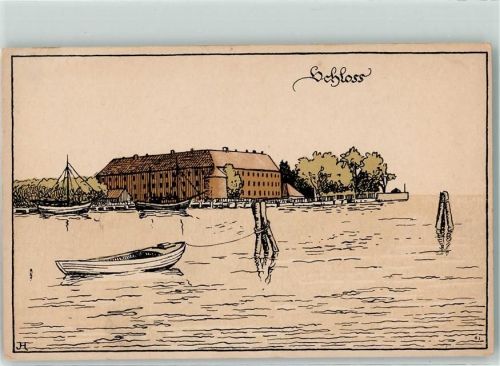 Sonderburg 1920 Schloss sign. Paul Hartung