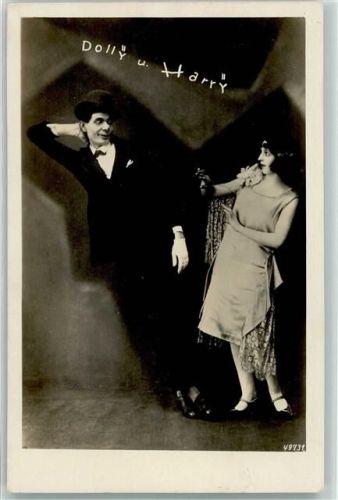Dolly und Harry Humoristen Zirkus Foto AK