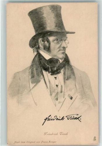 Bildhauer Christian Friedrich Tieck sign. Krüger Franz Tucks Sons Serie 36