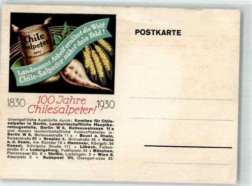 1930 100 Jahre Chilesalpeter