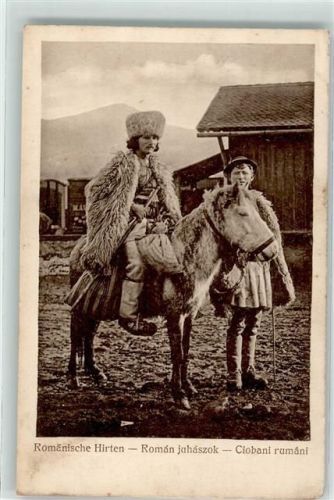 Rumänische Hirten Tracht Trachten Rumänien 1916