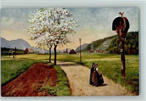 Elzach Verlag Edm. König Nr. 215 - Schwarzwald Serie IV Blatt 6 , gute Erhaltung