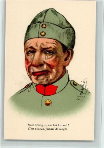 Serie Verlag Hunziker Nr. 40 - sign Gautschi - Schweizer Soldaten -Bildnisse , sehr gute Erhaltung