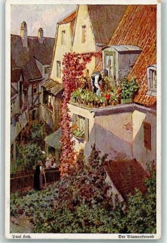 Aquarell Der Blumenfreund Verlag des Vereins für das Deutschtum im Ausland Nr.101