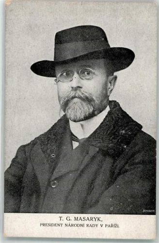 Prag Praha Foto AK Portrait Masaryk
