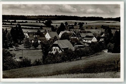 Obermusbach 1953 Gasthaus Pension zum Auerhahn Notopfermarke Berlin