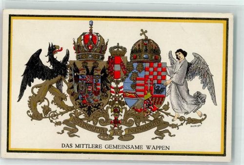 Nr. 288 Wappen Engel Adler Das mittlere Gemeinsame Wappen Zweibund