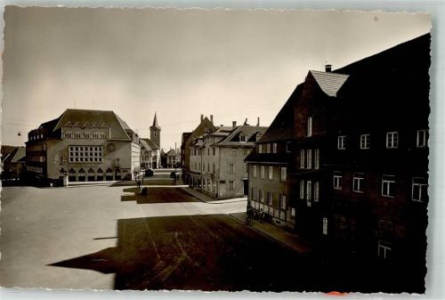 Schwenningen Marktplatz Rathaus Ort handschriftlich Foto AK