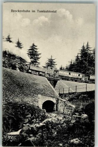 O3700 Wernigerode Brockenbahn Tumkuhlental Harzbahn 1914