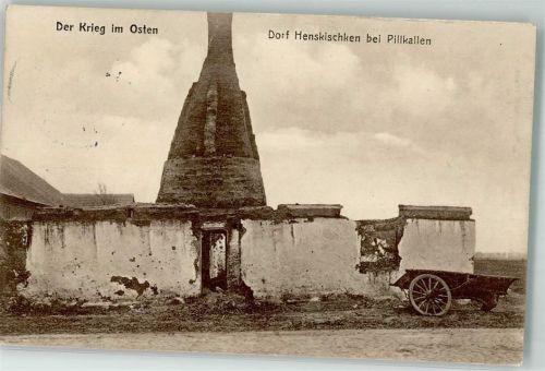 Pillkallen 1917 Feldpost WK I Landw.-Div. Königsberg Henskischken