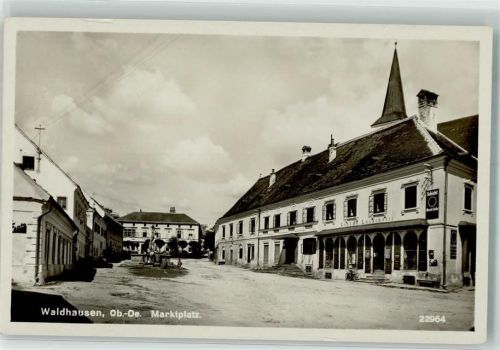 3914 Waldhausen Foto AK Marktplatz