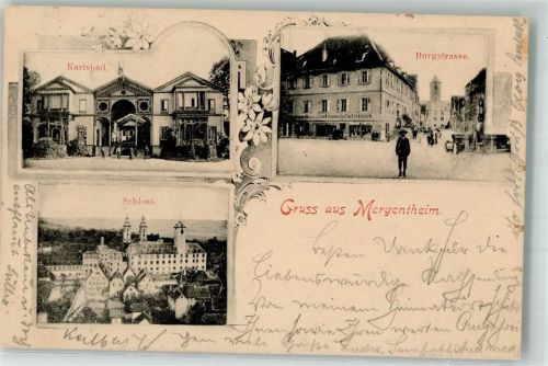 Bad Mergentheim 1900 Karlsbad Burgstraße Schloss