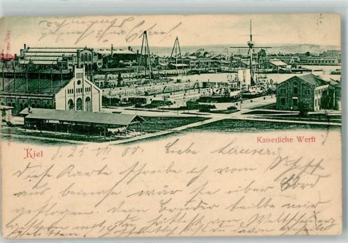 Kiel 1900 Kaiserliche werft
