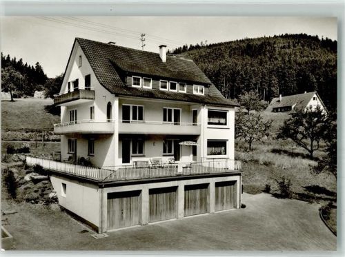 75337 W7546 Enzklösterle Foto AK Pension Götz