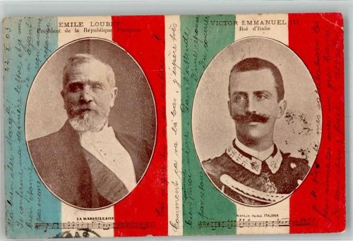 1903 Emile Loubet und Victor Emmanuele III Verbündete