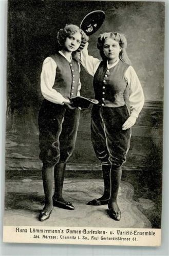 1912 Hans Lämmermann Damen Burlesken Ensemble , Schlesische Lichtdruck Anstalt Breslau