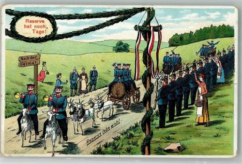 1911 Reserve lebe wohl Ziegen ziehen Bierfässer