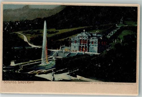 Ettal 1900 Künstlerkarte Nr. 1441 Schloss Linderhof