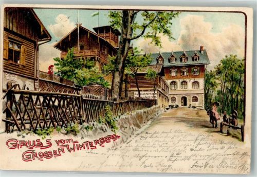 Bad Schandau 1899 Grosser Winterberg