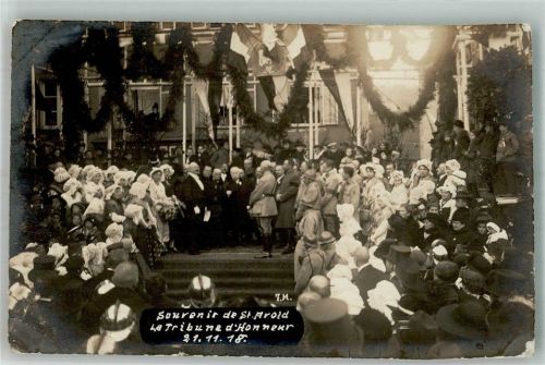 Saint-Avold Souvenir de St. Avold La Tribune d`Honneur 1918 Militär Frankreich Gebrauchsspuren