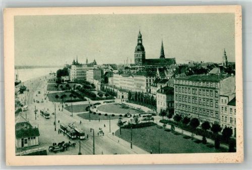 Riga 1944 Dünakai Straßenbahn