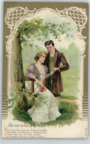 Serie 220 B - Ich weiß ein Herz für das ich bete 1903 Litho AK