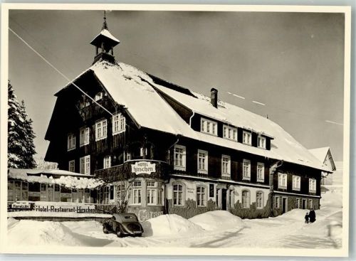 Schönwald Winter Hotel Hirschen Oldtimer