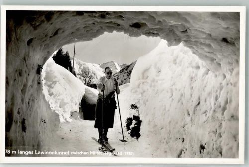 Mittelberg 78 m langer Lawinentunnel in Baad